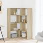 Preview: Eck-Bücherregal 4 Etagen Sonoma Eiche 85x85x140cm Holzwerkstoff