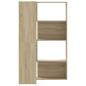 Preview: Eck-Bücherregal 4 Etagen Sonoma Eiche 85x85x140cm Holzwerkstoff