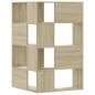 Preview: Eck-Bücherregal 4 Etagen Sonoma Eiche 85x85x140cm Holzwerkstoff