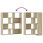 Preview: Eck-Bücherregal 4 Etagen Sonoma Eiche 85x85x140cm Holzwerkstoff
