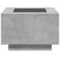 Preview: LED-Couchtisch Betongrau 60x60x40 cm Holzwerkstoff