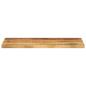 Preview: Tischplatte 90x20x2,5 cm Rechteckig Raues Massivholz Mango