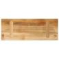 Preview: Tischplatte 90x20x2,5 cm Rechteckig Raues Massivholz Mango