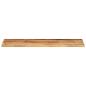 Preview: Tischplatte 120x30x2,5 cm Rechteckig Raues Massivholz Mango