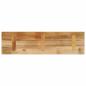 Preview: Tischplatte 120x30x2,5 cm Rechteckig Raues Massivholz Mango