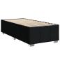 Preview: Boxspringbett mit Matratze Schwarz 100x200 cm Stoff