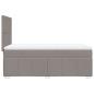 Preview: Boxspringbett mit Matratze Taupe 100x200 cm Stoff