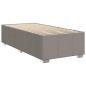 Preview: Boxspringbett mit Matratze Taupe 100x200 cm Stoff