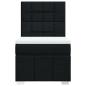 Preview: Boxspringbett mit Matratze Schwarz 100x200 cm Stoff