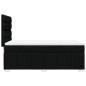 Preview: ARDEBO.de - Boxspringbett mit Matratze Schwarz 100x200 cm Stoff