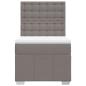 Preview: Boxspringbett mit Matratze Taupe 100x200 cm Stoff