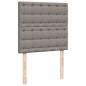 Preview: Boxspringbett mit Matratze Taupe 100x200 cm Stoff