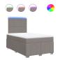 Preview: Boxspringbett mit Matratze Taupe 120x190 cm Stoff