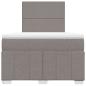 Preview: Boxspringbett mit Matratze Taupe 120x190 cm Stoff
