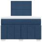 Preview: Boxspringbett mit Matratze Blau 120x190 cm Stoff