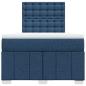 Preview: Boxspringbett mit Matratze Blau 120x190 cm Stoff