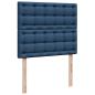 Preview: Boxspringbett mit Matratze Blau 120x190 cm Stoff