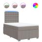 Preview: Boxspringbett mit Matratze Taupe 120x190 cm Stoff