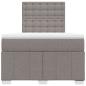 Preview: Boxspringbett mit Matratze Taupe 120x190 cm Stoff