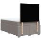 Preview: Boxspringbett mit Matratze Taupe 120x190 cm Stoff