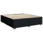 Preview: Boxspringbett mit Matratze Schwarz 200x200 cm Stoff