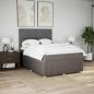 Preview: Boxspringbett mit Matratze Taupe 140x200 cm Stoff