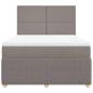 Preview: Boxspringbett mit Matratze Taupe 140x200 cm Stoff