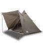 Preview: Tipi-Familienzelt 6 Personen Braun Wasserdicht