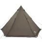 Preview: Tipi-Familienzelt 6 Personen Braun Wasserdicht