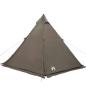 Preview: Tipi-Familienzelt 6 Personen Braun Wasserdicht