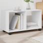 Preview: ARDEBO.de - Rollschrank Weiß 72x33x42,5 cm Holzwerkstoff