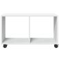Preview: Rollschrank Weiß 72x33x42,5 cm Holzwerkstoff