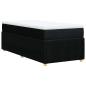 Preview: Boxspringbett mit Matratze Schwarz 80x200 cm Stoff