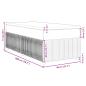 Preview: Boxspringbett mit Matratze Blau 80x200 cm Stoff