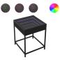 Preview: Nachttisch mit Infinity-LED Schwarz 40x40x51 cm