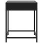 Preview: Nachttisch mit Infinity-LED Schwarz 40x40x51 cm