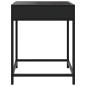 Preview: Nachttisch mit Infinity-LED Schwarz 40x40x51 cm