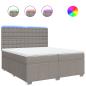 Preview: Boxspringbett mit Matratze Taupe 200x200 cm Stoff