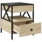 Preview: Nachttisch mit Infinity-LED Sonoma-Eiche 40x40x51 cm
