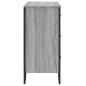 Preview: Kommode Grau Sonoma 91x35,5x74,5 cm Holzwerkstoff