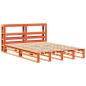 Preview: Massivholzbett ohne Matratze Wachsbraun 140x190 cm Kiefernholz