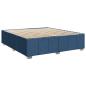 Preview: Boxspringbett mit Matratze Blau 180x200 cm Stoff
