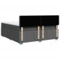 Preview: Boxspringbett mit Matratze Dunkelgrau 180x200 cm Stoff