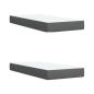 Preview: Boxspringbett mit Matratze Dunkelgrau 200x200 cm Stoff
