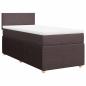 Preview: Boxspringbett mit Matratze Dunkelbraun 80x200 cm Stoff