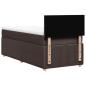 Preview: Boxspringbett mit Matratze Dunkelbraun 80x200 cm Stoff