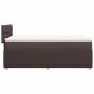 Preview: Boxspringbett mit Matratze Dunkelbraun 80x200 cm Stoff