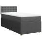 Preview: Boxspringbett mit Matratze Dunkelgrau 80x200 cm Stoff