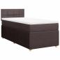 Preview: Boxspringbett mit Matratze Dunkelbraun 90x200 cm Stoff