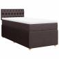 Preview: Boxspringbett mit Matratze Dunkelbraun 90x200 cm Stoff